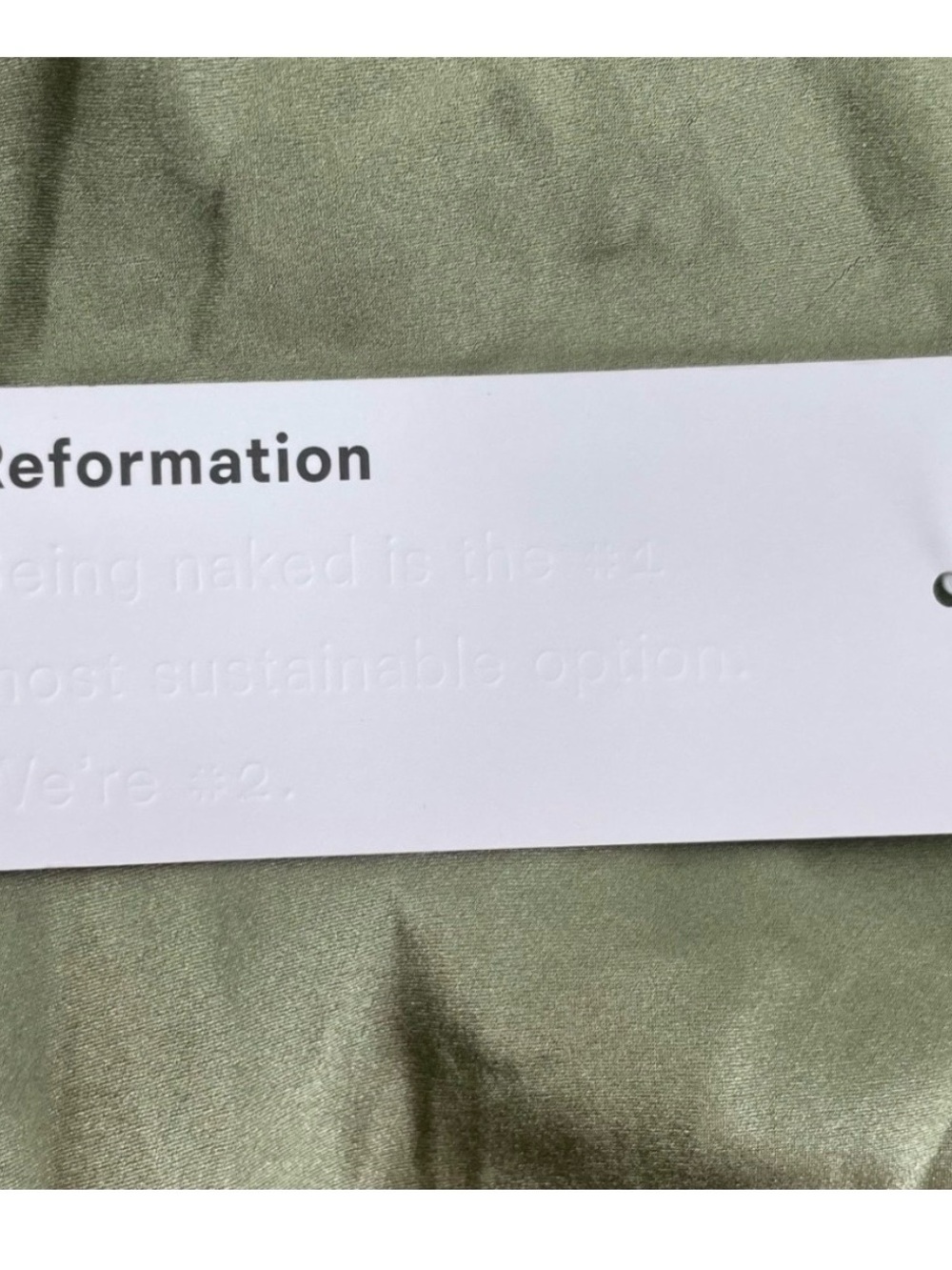 Reformation Silk Dress Casette Artichoke 8 NWT - Picture 6 of 9